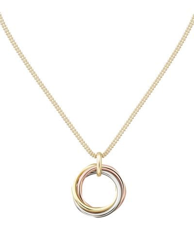 Cartier Medium White, Yellow And Rose Gold Trinity Necklace - Metallic