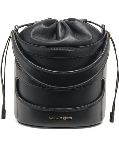 Alexander McQueen Top-handle Bucket Bag - Black