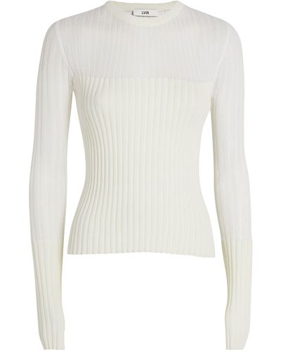 LVIR Ribbed Sweater - White