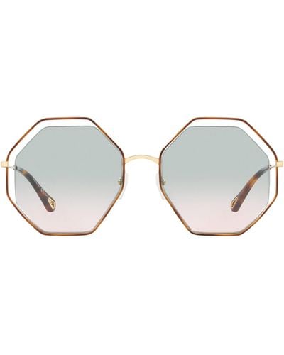 Chloé Poppy Octagonal Sunglasses - Gray