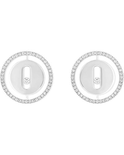 Messika White Gold And Diamond Lucky Move Earrings