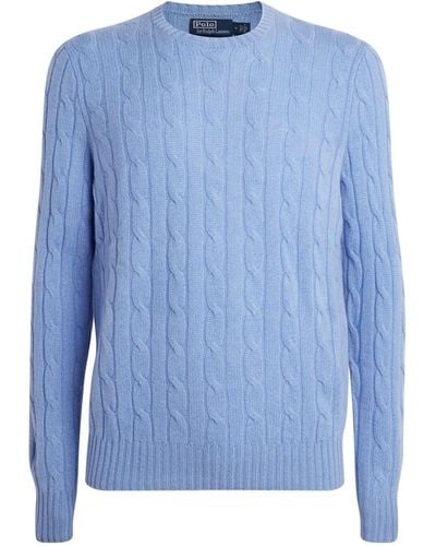 Polo Ralph Lauren Cashmere Cable-knit Sweater - Blue