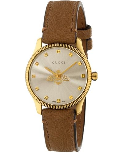 Gucci Gold-plated G-timeless Watch 29mm - Metallic