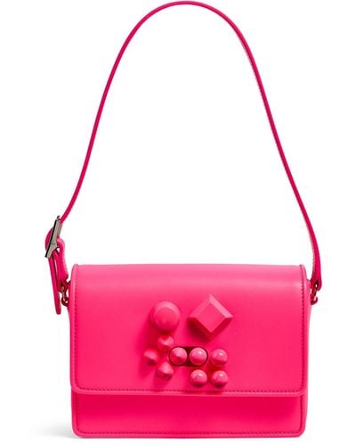 Christian Louboutin Carasky Leather Cross-body Bag - Pink
