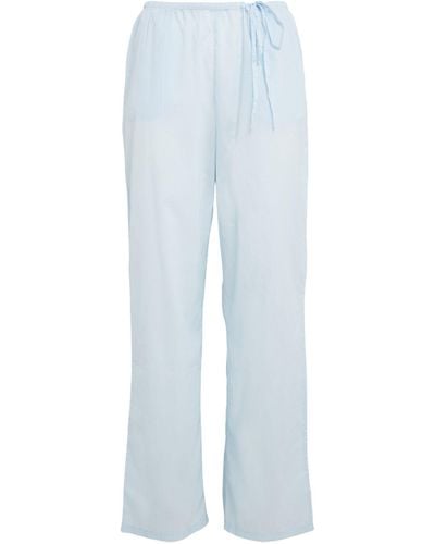 Skin Organic Cotton Banks Pajama Bottoms - Blue