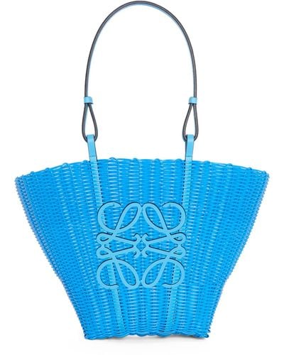Loewe X Paula's Ibiza Small Mermaid Basket Bag - Blue