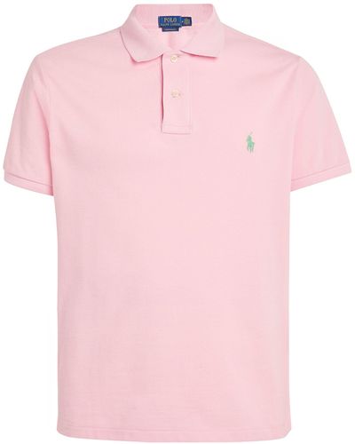 Polo Ralph Lauren Cotton Mesh Slim-fit Polo Shirt - Pink