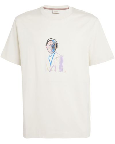 Limitato Cotton Graphic Print T-shirt - White