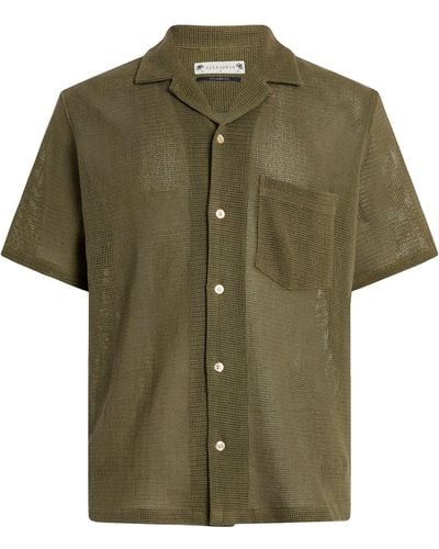 AllSaints Cotton Sortie Shirt - Green