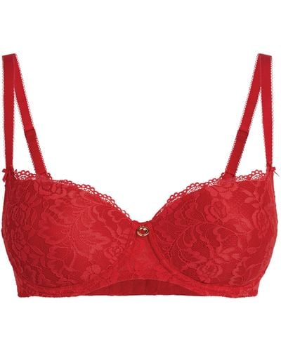 Aubade Moulded Comfort Rosessence Half-cup Bra - Red