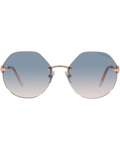 Tiffany & Co. Hexagonal Sunglasses - Blue