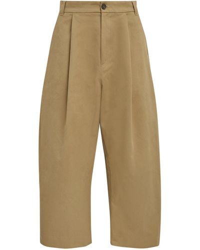 Studio Nicholson Cotton Tailored Trousers - Green