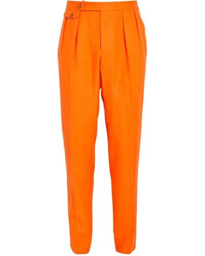 Polo Ralph Lauren Linen Trousers - Orange