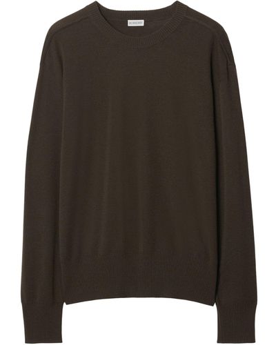 Burberry Wool Crewneck Sweater - Brown