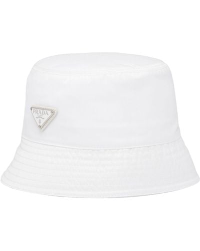 Prada Re-nylon Bucket Hat - White