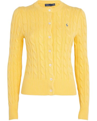 Polo Ralph Lauren Cotton Cable-knit Cardigan - Yellow