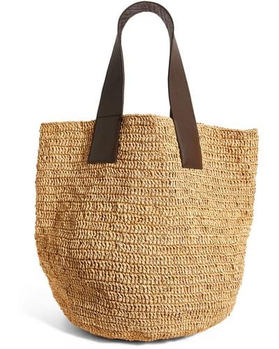 Sensi Studio Medium Toquilla Straw Shoulder Bag - Natural
