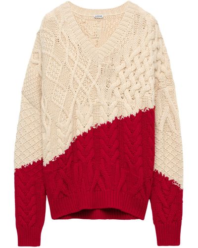 Loewe Wool Sweater - Red