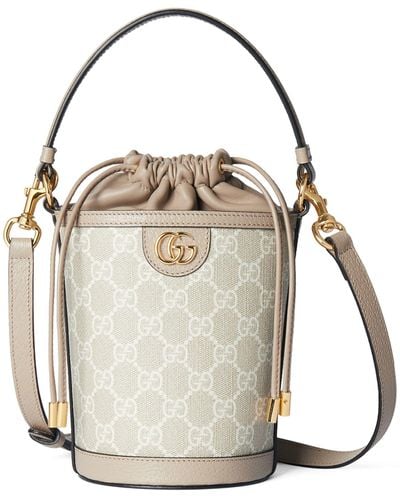 Gucci Mini Ophidia Bucket Bag - White