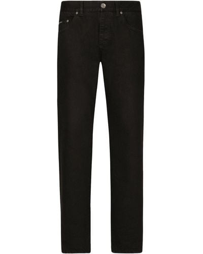 Dolce & Gabbana Straight Jeans - Black