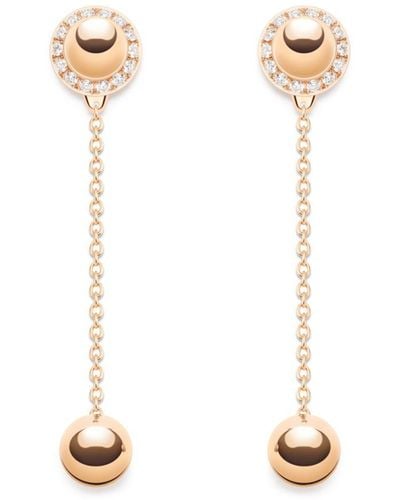 Piaget Rose Gold And Diamond Possession Earrings - Metallic