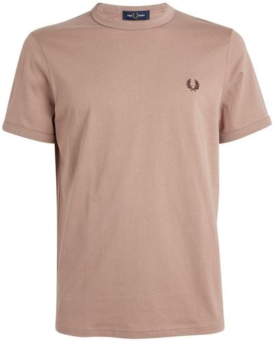 Fred Perry Embroidered Logo T-shirt - Pink