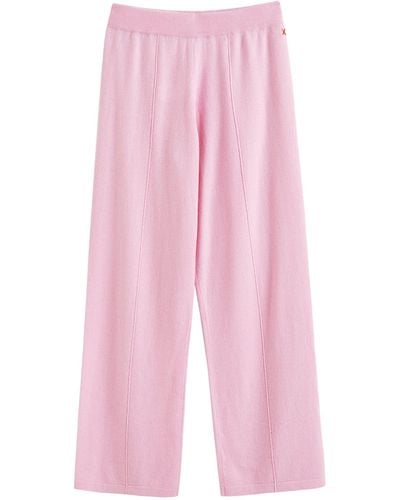 Chinti & Parker Wool-cashmere Wide-leg Sweatpants - Pink