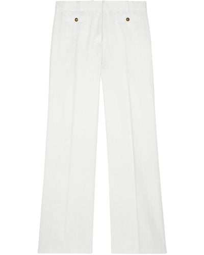 The Kooples Crepe Suit Trousers - White