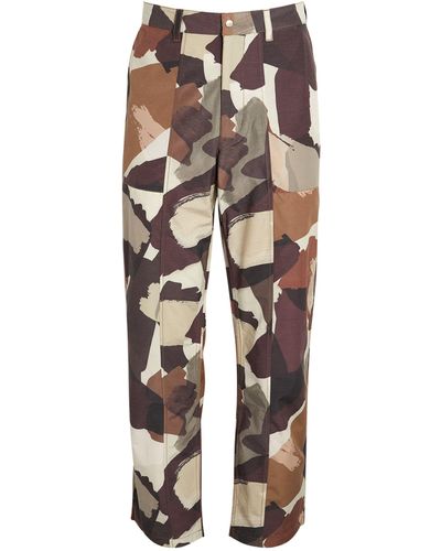 Norse Projects Relaxed Camouflage Trousers - Brown