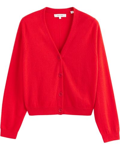 Chinti & Parker Wool-cashmere Cardigan - Red