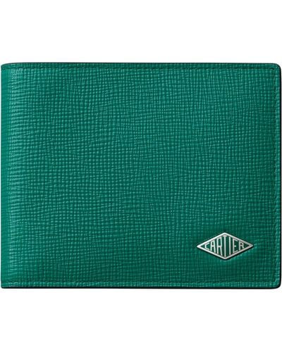 Cartier Leather Losange 6-credit-card Holder - Green