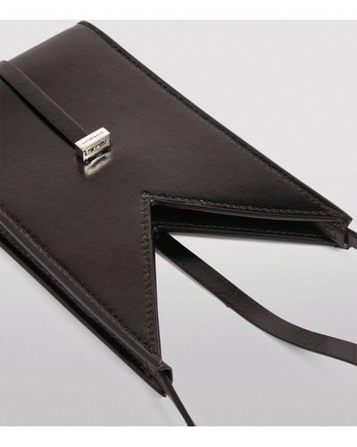 Givenchy Leather Cut-out Phone Pouch - Black