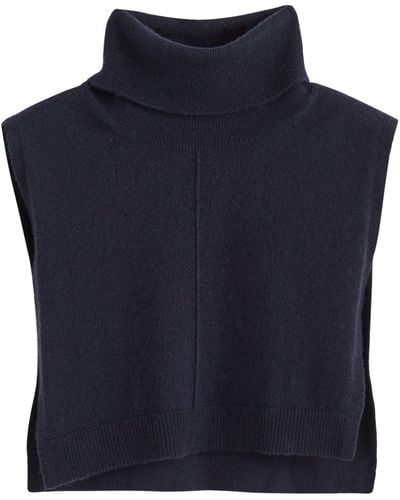 Chinti & Parker Wool-cashmere Rollneck Tabard - Blue