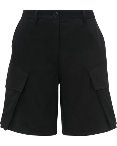 JW Anderson Wool-blend Cargo Shorts - Black