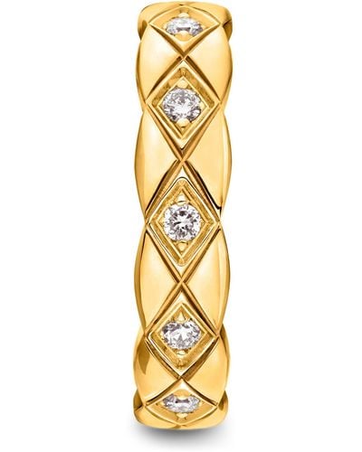 Chanel Yellow Gold And Diamond Coco Crush Single Earring - Metallic