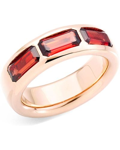 Pomellato Rose Gold And Garnet Iconica Ring - Pink