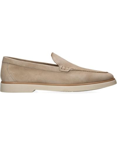 Magnanni Suede Altea Loafers - Natural