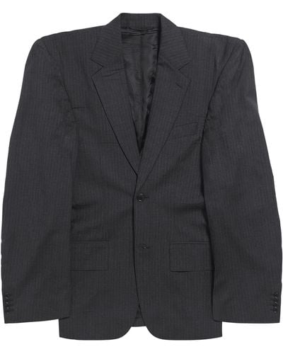 Balenciaga Cut-away Boxy Jacket - Black