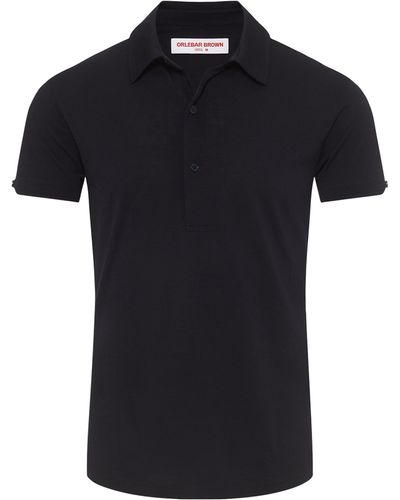 Orlebar Brown Merino Sebastian Polo Shirt - Black