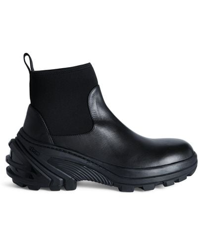 1017 ALYX 9SM Leather Chelsea Boots With Removable Sole - Black