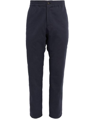 A.P.C. Elasticated Straight Trousers - Blue