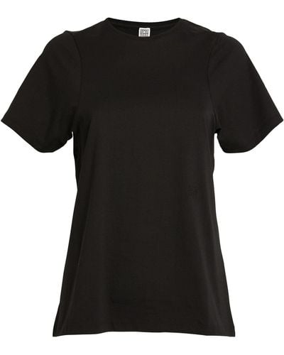 Totême Curved-seam T-shirt - Black