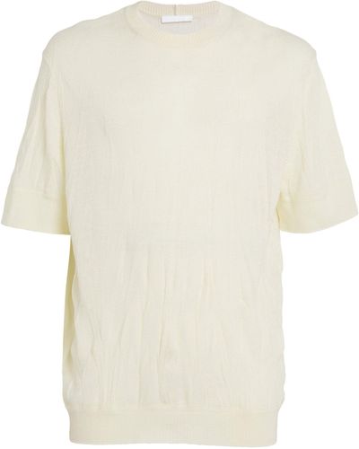Helmut Lang Wool Crinkled T-shirt - White