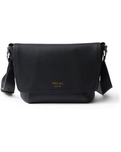 Prada Leather Shoulder Bag - Black