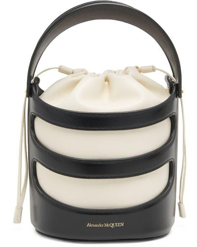 Alexander McQueen Top-handle Bucket Bag - White