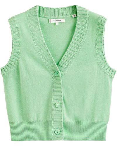 Chinti & Parker Wool-cashmere Basics Waistcoat - Green
