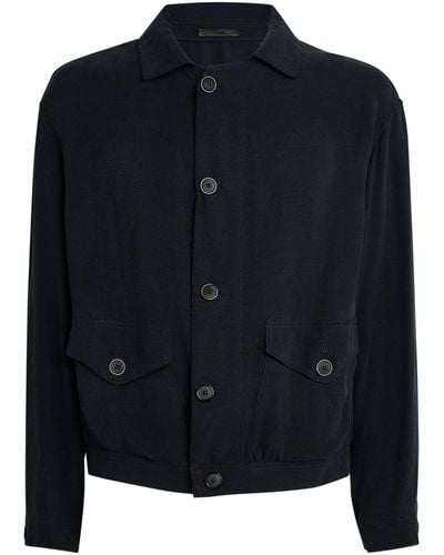 Giorgio Armani Button-up Jacket - Blue