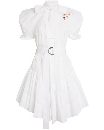 Vivienne Westwood Football Heart Shirt Dress - White