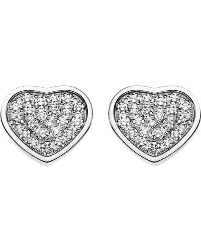 Chopard Happy Hearts Diamond Stud Earrings - Gray