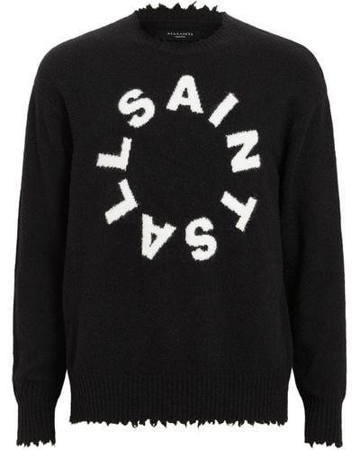 AllSaints Tiago Crew-neck Sweater - Black